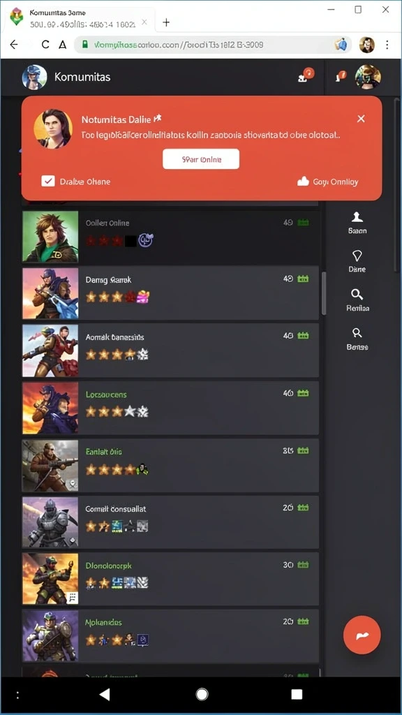 Tampilan utama aplikasi Aplikasi bataratoto Terpercaya untuk Android yang intuitif dan efisien.